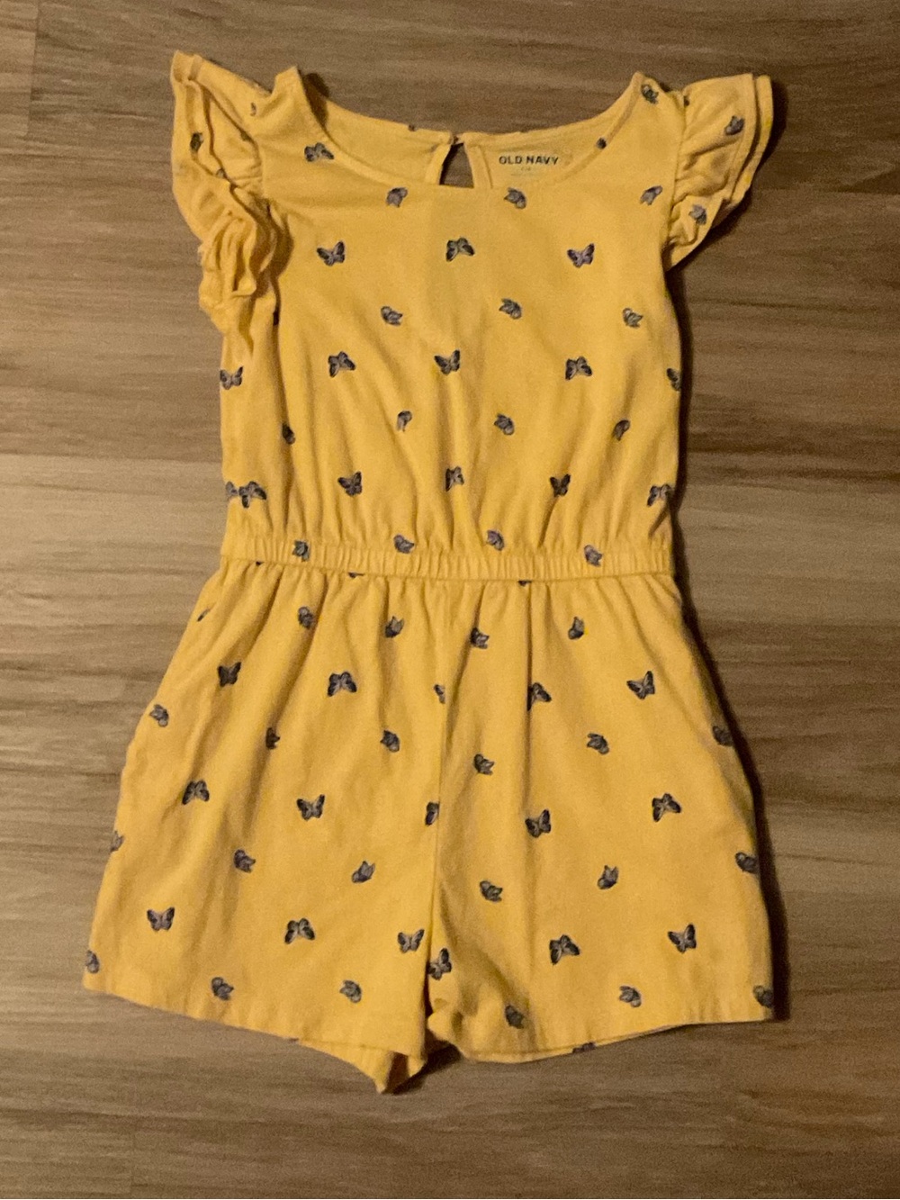 Old Navy | Yellow Butterfly Print Kids Romper